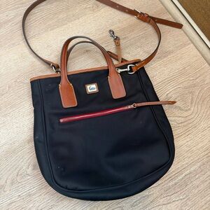 Dooney and Bourke Black and Brown Women's Bag
